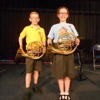 Lady Bankes Junior School’s Music Concert 2018 Reuben and Caitlin Moore