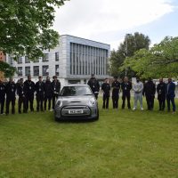 Uxbridge College Pioneers Training for Electric Car Technicians EV Students with the Mini Electric