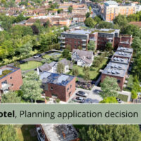 Planning application for redevelopment at Barn Hotel – decision delayed BARN HOTEL - Planning application decision delayed (click/tap on "show images" to see the photo)